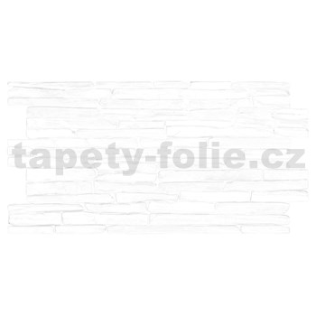 Obkladové panely 3D PVC rozměr 980 x 500 mm kámen bílý