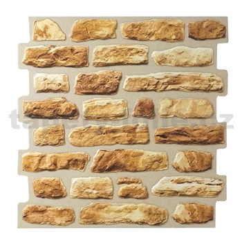 Samolepící panely na zeď rozměr 480 x 480 mm cihla hnědá