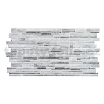 Obkladové panely 3D PVC rozměr 960 x 500 mm vulkanická cihla šedá