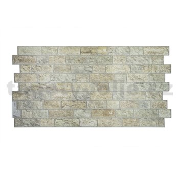 Obkladové panely 3D PVC ukládaný kámen šedo-béžový rozměr 955 x 480 mm