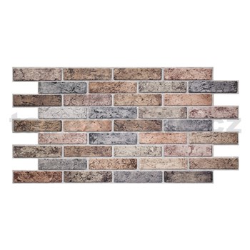 Obkladové panely 3D PVC cihla černá rozměr 960 x 498 mm