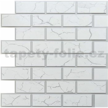 Obkladové panely 3D PVC rozměr 595 x 595 mm, tloušťka 0,6mm, MATTONE 3D CITY