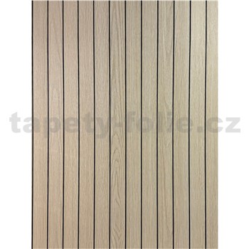 Samolepící lamely na zeď na pěnovém podkladu světle hnědé rozměr 280 x 60 cm