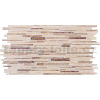 Obkladové panely 3D PVC rozměr 953 x 478 mm, ukládané dubové dřevo - POSLEDNÍ KUSY