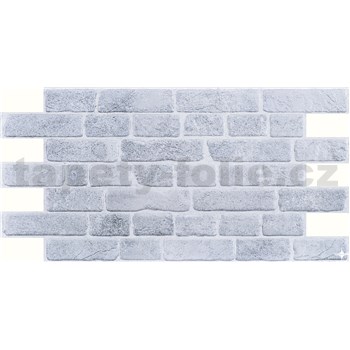 Obkladové panely 3D PVC rozměr 951 x 495 mm, cihla šedá - POSLEDNÍ KUSY