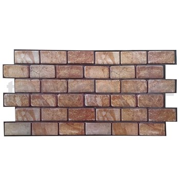 Obkladové panely 3D PVC kamenný obklad hnědý rozměr 960 x 480 mm