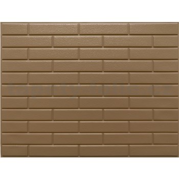 Obkladové panely 3D PVC rozměr 440 x 580 mm malá cihla hnědá