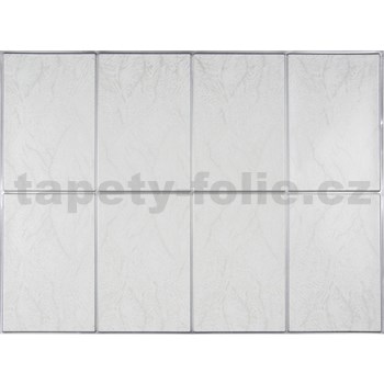Obkladové panely 3D PVC rozměr 440 x 580 mm obklad s žíháním a stříbrnou spárou