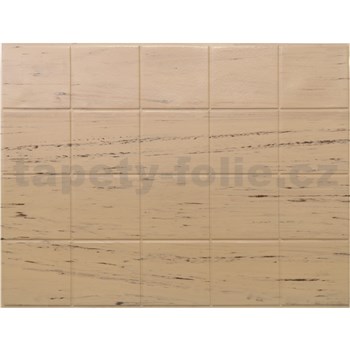 Obkladové panely 3D PVC rozměr 440 x 580 mm obklad malý hnědý s žíháním