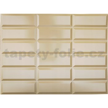 Obkladové panely 3D PVC rozměr 440 x 580 mm obklad hnědý