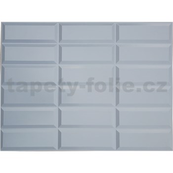 Obkladové panely 3D PVC rozměr 440 x 580 mm obklad šedý