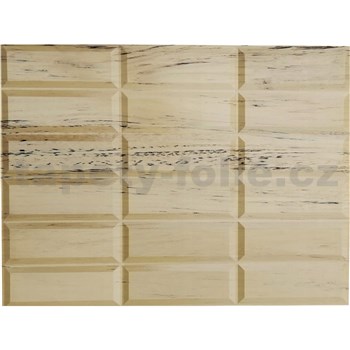 Obkladové panely 3D PVC rozměr 440 x 580 mm obklad hnědý s žíháním