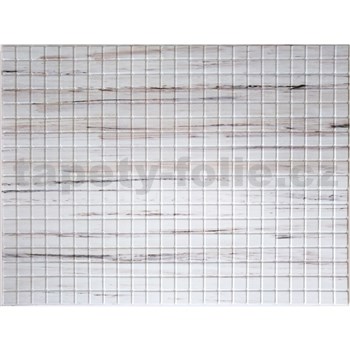 Obkladové panely 3D PVC rozměr 440 x 580 mm mozaika krémová s žíháním