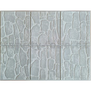 Obkladové panely 3D PVC rozměr 440 x 580 mm kamenný obklad šedý