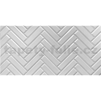 Obkladové panely 3D PVC rozměr 960 x 480 mm obklad bílá