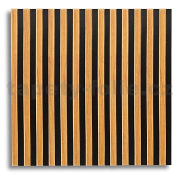 Samolepící panely na zeď lamely na pěnovém podkladu hnědé rozměr 66,5 x 66,5 cm