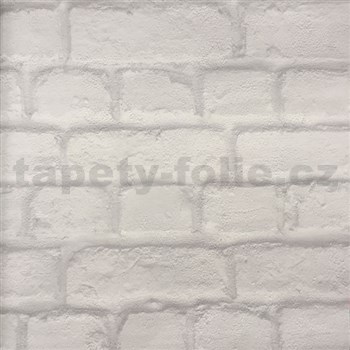 Papírové tapety na zeď cihlová zeď šedá