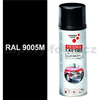 Sprej AUTO SUPERACRYL 400ml RAL 9005M barva černá matná - POSLEDNÍ KUSY
