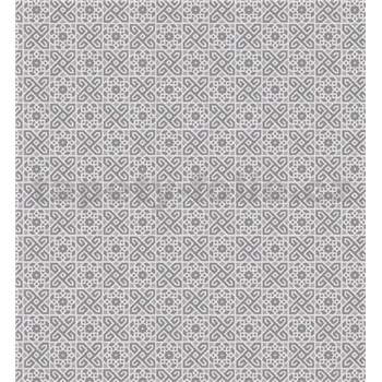 Ubrusy návin 20 m x 140 cm malý vzor šedý