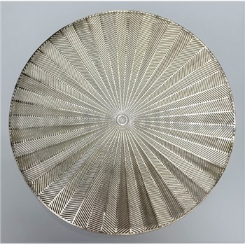 Vinylové dekorativní prostírání na stůl Metalic paprsky zlaté 38 cm