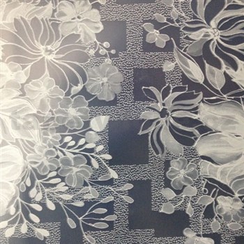 Ubrus metráž transparentní květiny matné - POSLEDNÍ METRY