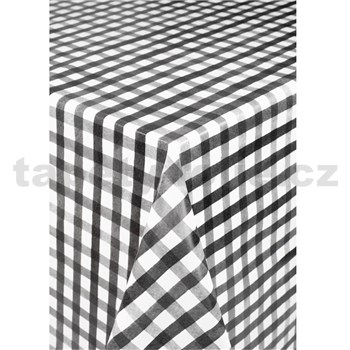 Ubrusy návin 20 m x 140 cm káro černo-bílé