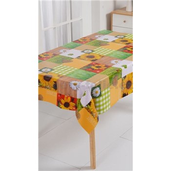 Ubrusy návin 20 m x 140 cm kopretiny a slunečnice