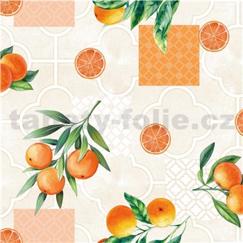 Ubrusy návin 20 m x 140 cm pomeranče