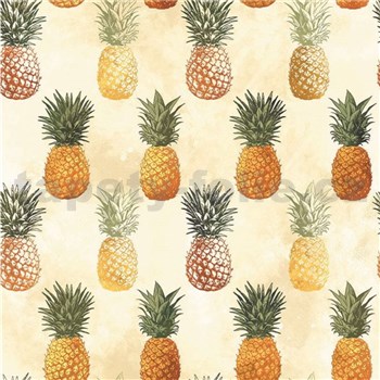 Ubrusy návin 20 m x 140 cm ananasy