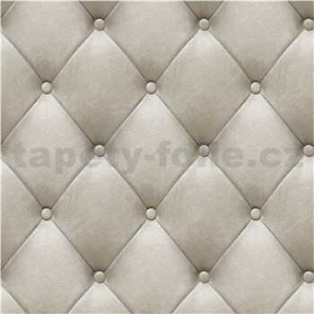 Vliesové tapety na zeď Artifice imitace čalounění béžové