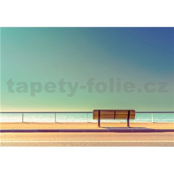 Fototapety lavice u moře rozměr 368 cm x 254 cm - POSLEDNÍ KUSY