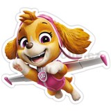 3D Pěnová dekorace na zeď Tlapková patrola Skye v akci (Paw Patrol)