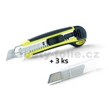 Odlamovací nůž, výsuvný, 3 ks náhradního ostří Nippon