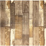 Samolepící pěnové 3D panely rozměr 70 x 70 cm, 3D dřevěný obklad hnědo-bílý - 2. jakost