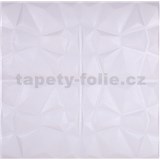 Samolepící pěnové 3D panely rozměr 70 x 69 cm, diamant bílý - 2.jakost