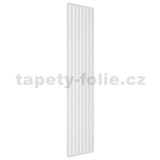 Předělovací lamelová stěna bílá mat 3D lamely 2750 x 580 x 65 mm