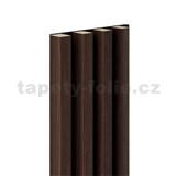 Dekorační panely MAXI dub tmavý 3D lamely na filcovém podkladu 270 x 17,7 cm