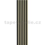 Dekorační panely olivové 3D lamely na filcovém podkladu 270 x 30 cm