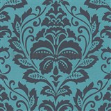 Vliesové tapety na zeď Attractive barokní ornamentální vzor tyrkysovo-šedý- POSLEDNÍ KUSY