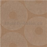 Vliesové tapety na zeď Desert Lodge kruhy hnědé- POSLEDNÍ KUSY