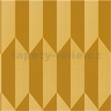 Vliesové tapety na zeď CosmoLiving art-deco metalicky zlatý