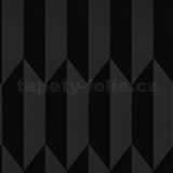 Vliesové tapety na zeď CosmoLiving art-deco metalicky černý