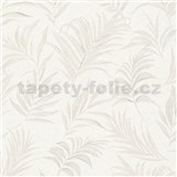 Vliesové tapety na zeď CosmoLiving palmové listy na bílém podkladu