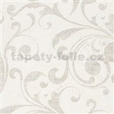 Vliesové tapety na zeď La Veneziana - barokní vzor krémovo-bílý - POSLEDNÍ KUSY