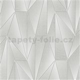 Vliesové tapety na zeď IMPOL Art-Deco šedé se stříbrnými konturami