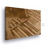 Obraz na plátně retro architektura 100 x 75 cm - POSLEDNÍ KUSY