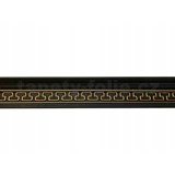 Polystyrenové dekorativní lišty, rozměr 1000 x 50 x 90 mm, černo-zlatá s řeckým klíčem