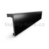 Dekorační garnýžová záclonová lišta - černá LK100 2000 x 40 x 100 mm