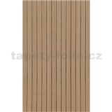 Samolepící lamely na zeď na pěnovém podkladu hnědé rozměr 100 x 60 cm - 2. jakost