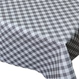 Ubrus metráž káro šedé